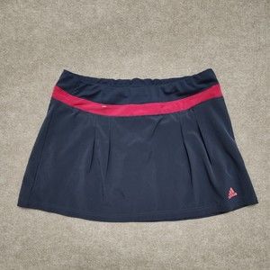 Adidas Climalite Skort Skirt Womens S Gray Pink Activewear Tennis Sports